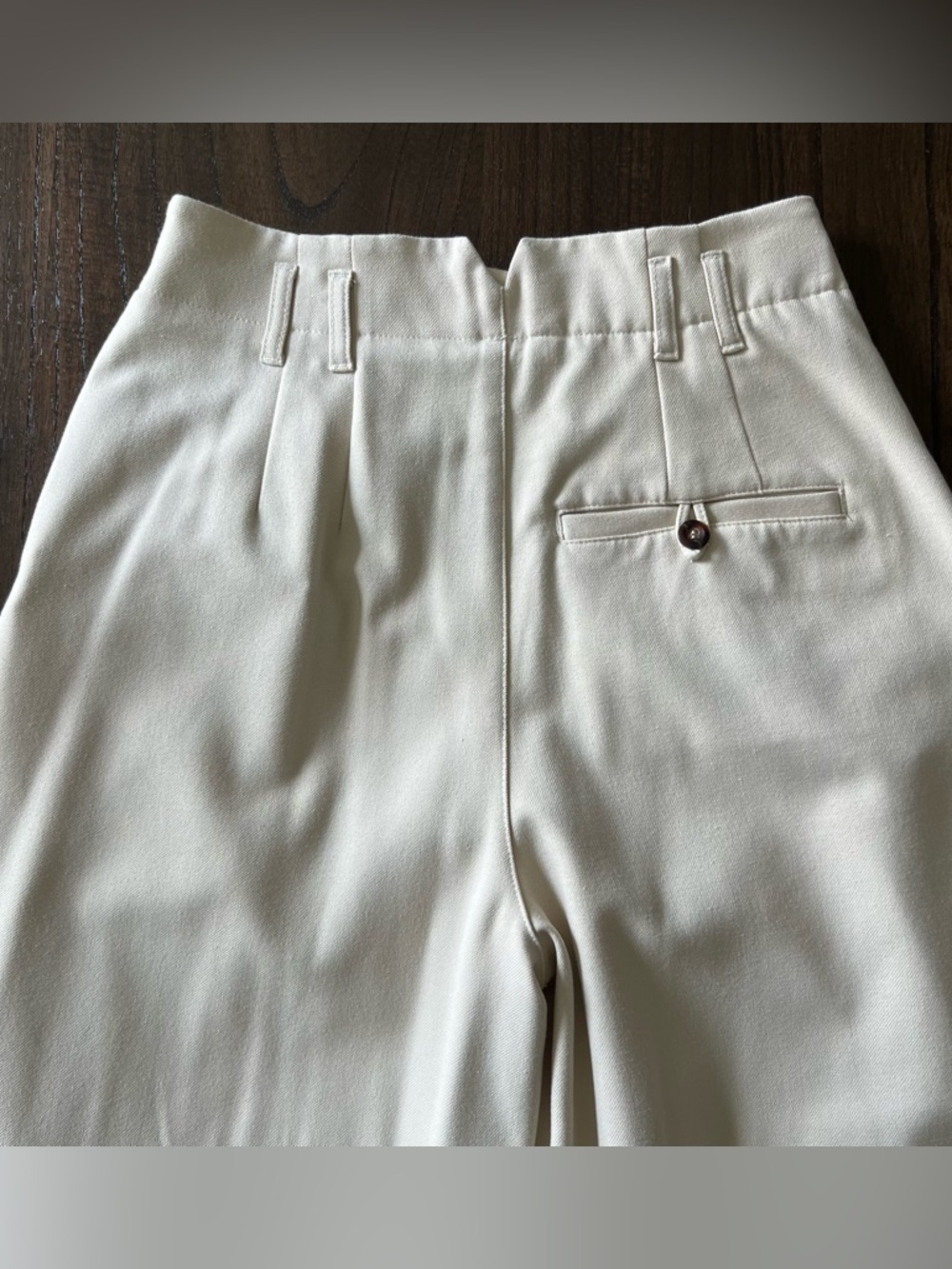 Free People Cream Pleated Pants - 0 - Picture 4 of 11